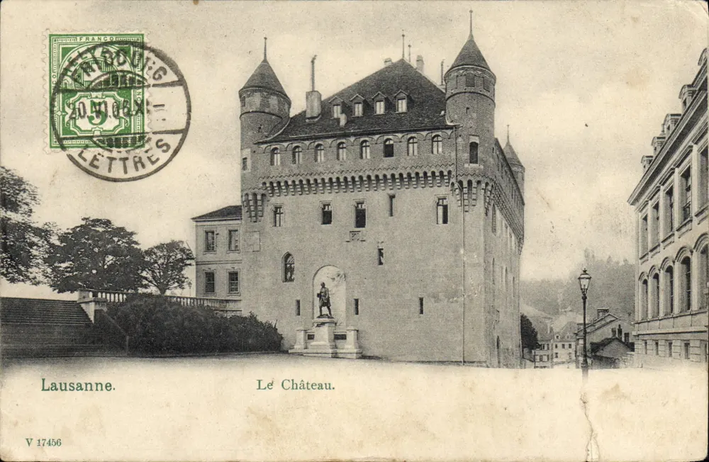 Lausanne — Le Château — éditeur Vereinigte Postkarten-Druckerei Mezz & Lausanne, n° V 17456 - Frente