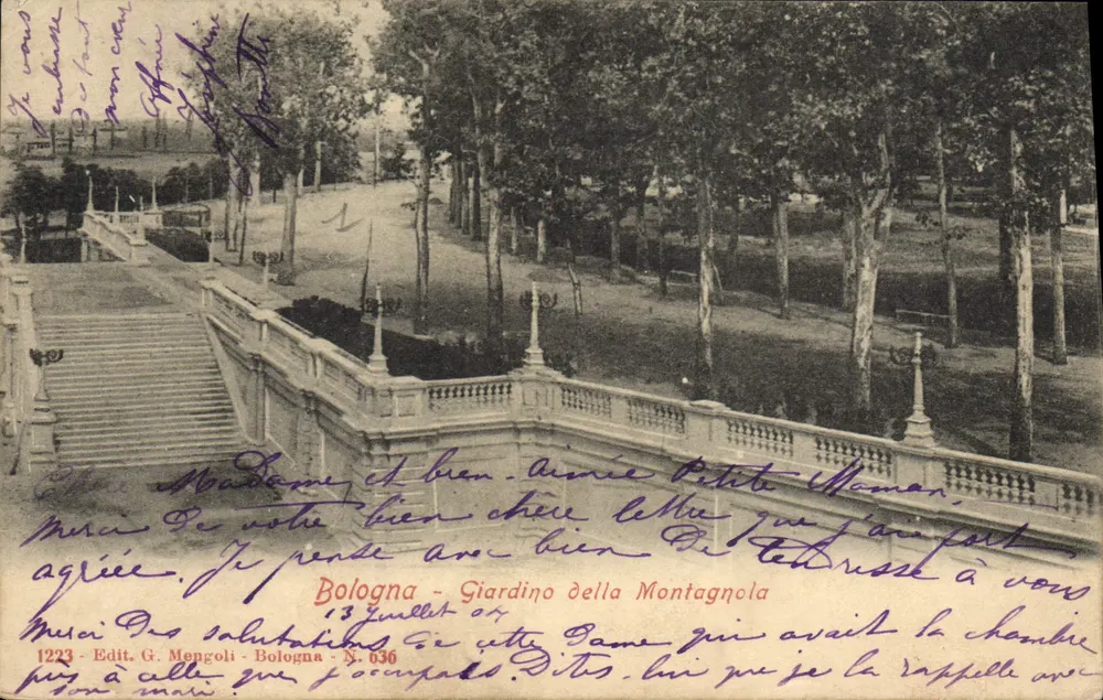 Bologna - Giardino della Montagnola — Verlag G. Mongoli, N° 036 - Vorderseite