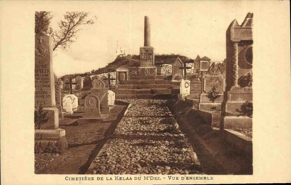 Friedhof von Kelaa du M'Dez — Übersicht — Verlag: Lévy et Neurbein, Paris - Vorderseite