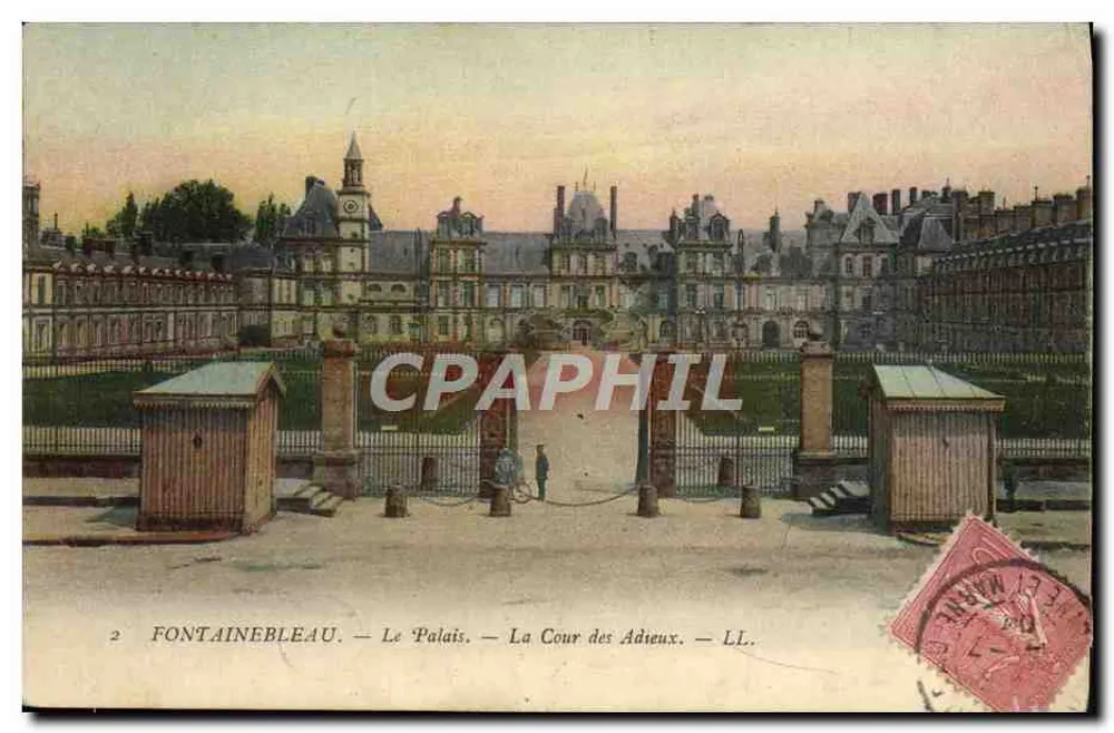 Fontainebleau — Das Schloss — Die Abschiedshalle — LL. — n°2 - Vorderseite