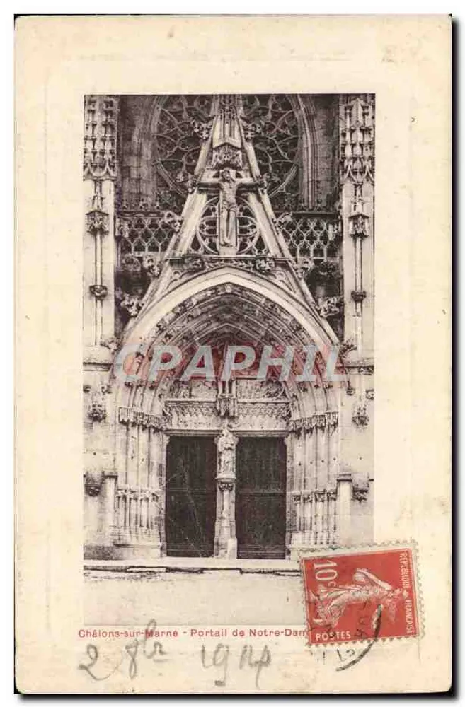 Châlons-sur-Marne - Portal de Notre-Dame — editor Simi-Jeannure, n° 282 - Frente