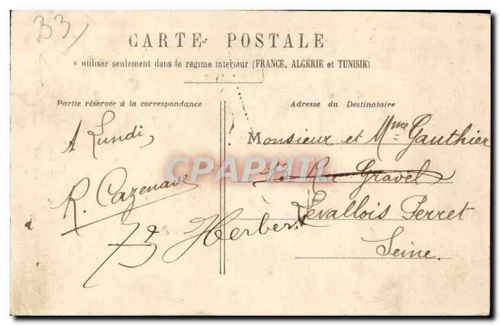 Bordeaux — Porta Dijeaux — editor não identificado - Verso
