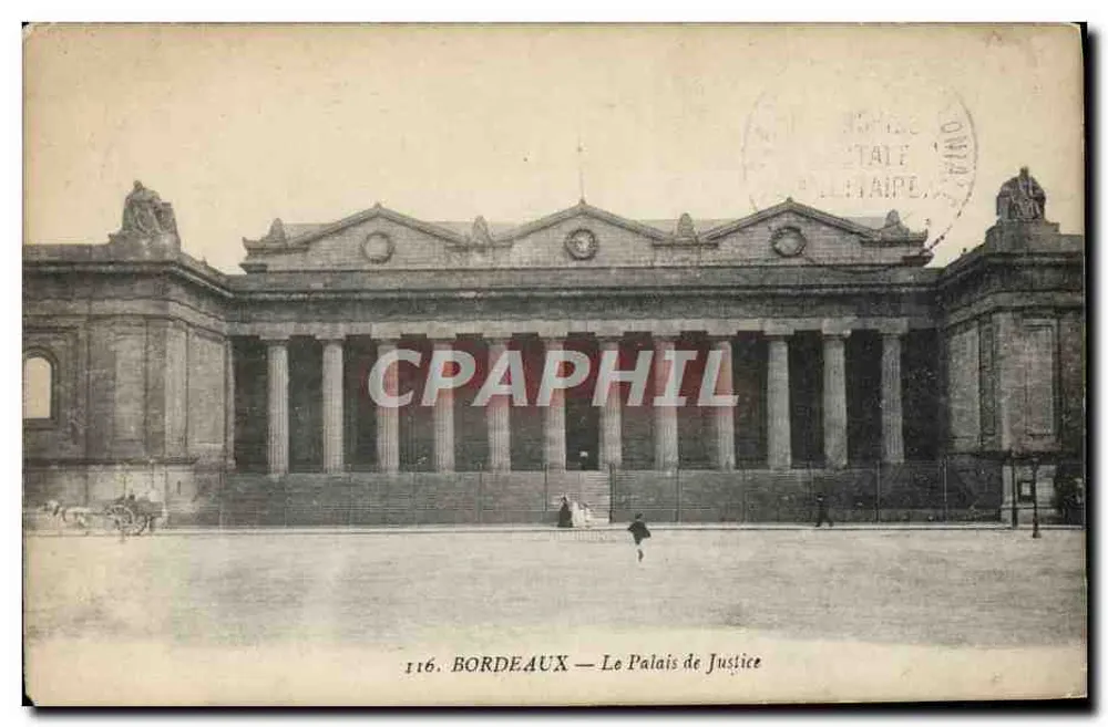 Bordeaux — O Palácio de Justiça — 116 - Frente