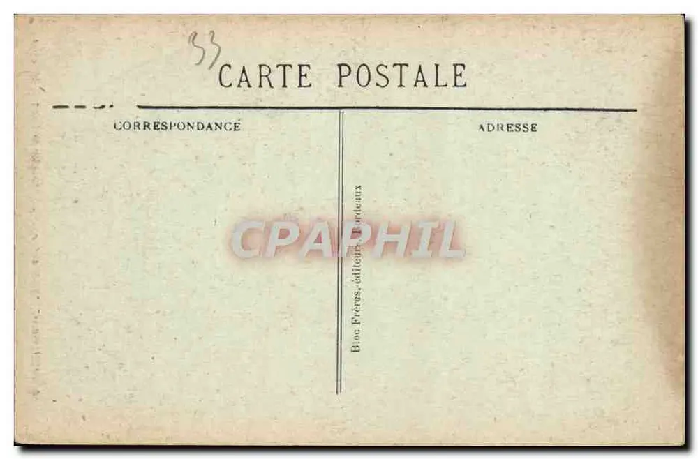 Soulac-sur-Mer (Côte d'Argent) — Pôr do Sol — BR 753 - Verso