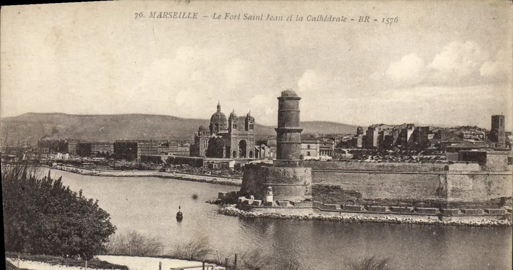 Marseille — Das Fort Saint Jean und die Kathedrale — BR - 1576 - Vorderseite