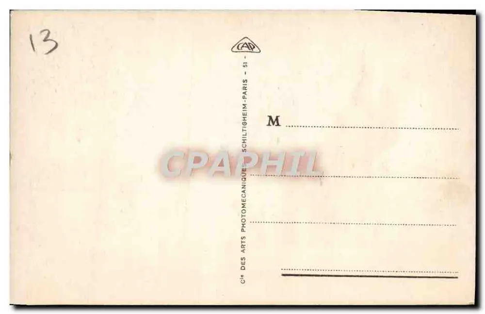 Denkmal der Helden der Armee des Ostens und Schloss If — Marseille — Verleger ADP, Nr. 85 - Rückseite
