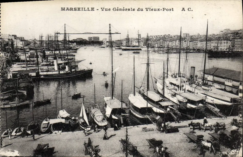 MARSEILLE - Allgemeiner Blick auf den Vieux-Port — A.C. - Vorderseite