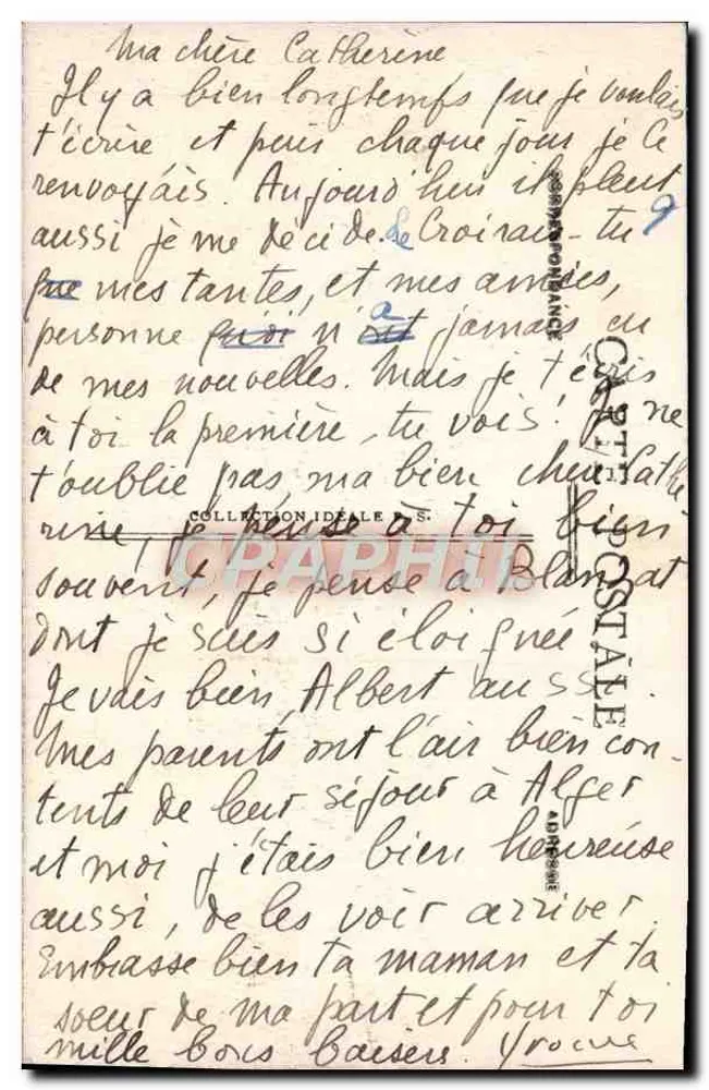 Algier - Ansicht vom Hafen - Boulevard Amiral-Pierre — Verleger, Seriennummer 121 - Rückseite