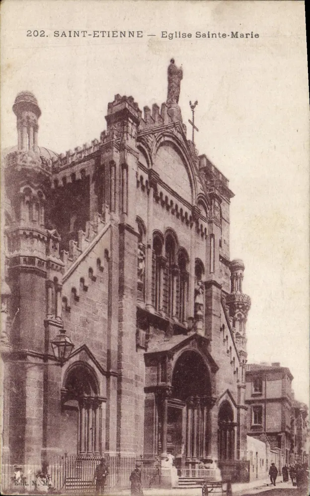 Saint-Étienne — Chiesa di Santa Maria — Editore M. M. n°202 - Recto