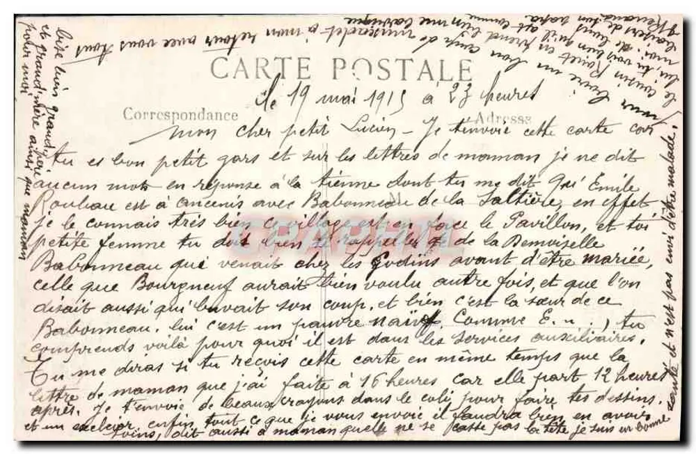 Arras — La rue des Grands Viéziers — Ruinen des Krieges 1914-15 - Rückseite
