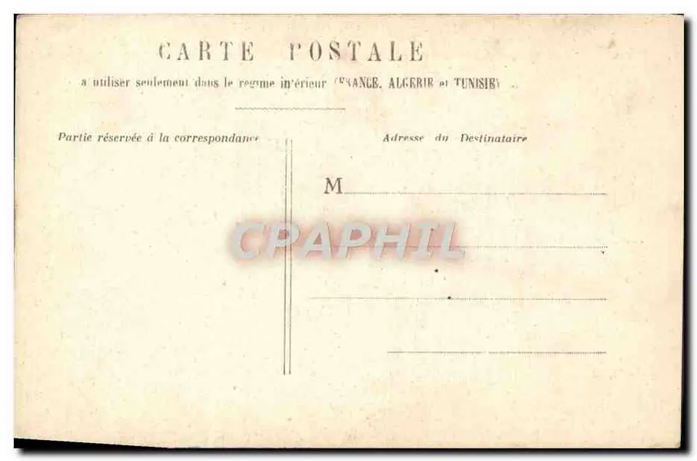 Criança exausta de fadiga e privações — A noite vem, a criança quer dar seu coração a Jesus e fazer uma breve oração — Carte postale intérieure France, Algérie et Tunisie - Verso