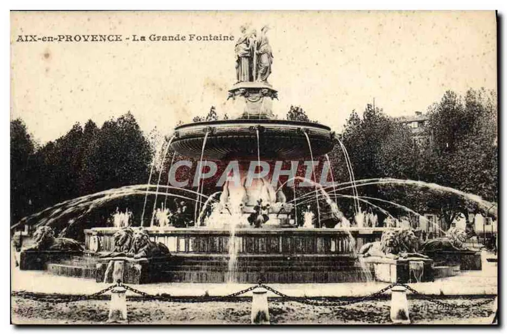 AIX-EN-PROVENCE - Die Große Fontäne — unbekannter Verlag, Seriennummer nicht sichtbar - Vorderseite