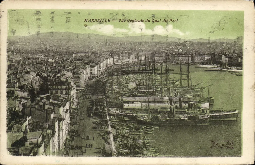 Marseille — Allgemeine Ansicht des Hafens — Phot. J. Combière - Vorderseite