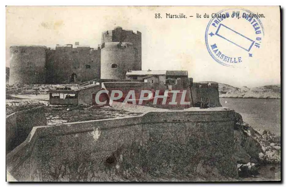 Marselha — o Castelo de If, o donjon — Phison & Cie, Marselha - Frente