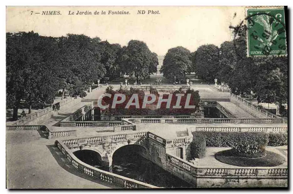 Nîmes — Le Jardin de la Fontaine — ND Phot. - Vorderseite