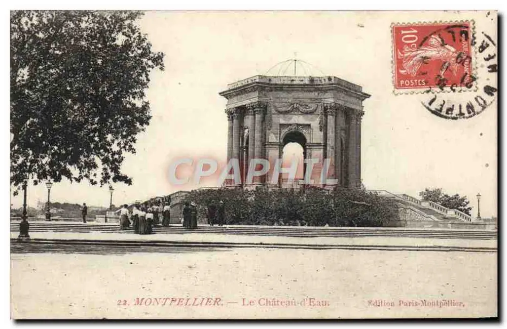 Montpellier — O Castelo da Água — Edição Paris-Montpellier, n°22 - Frente