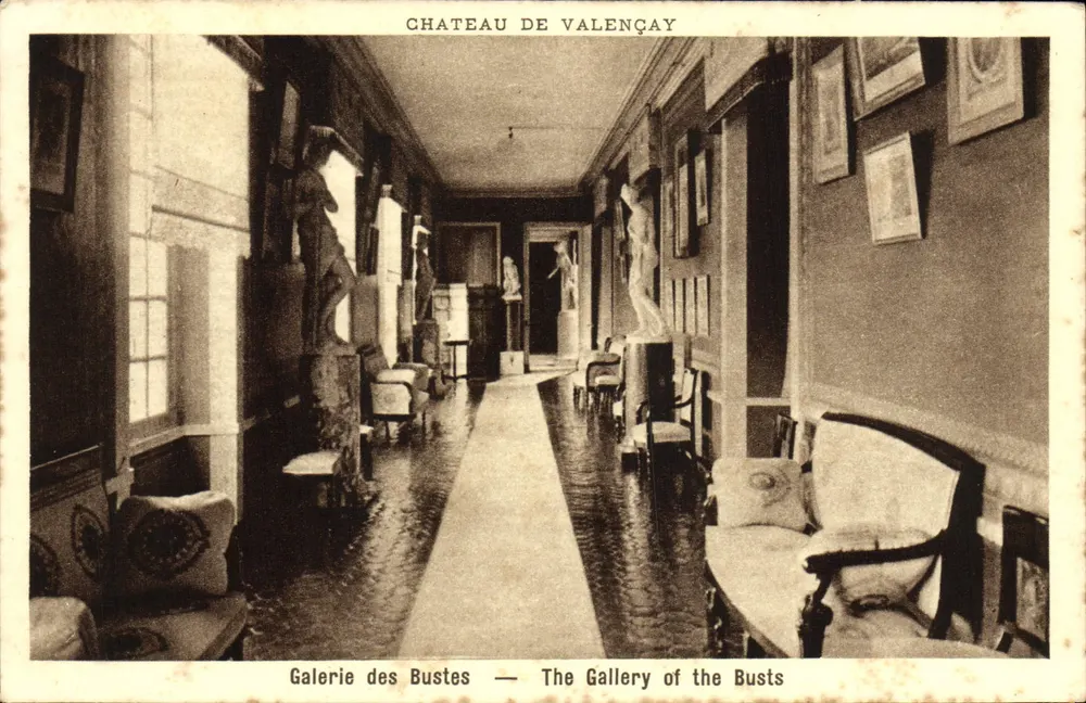 Schloss Valençay — Galerie der Büsten — Imp. Braun, Paris - Vorderseite