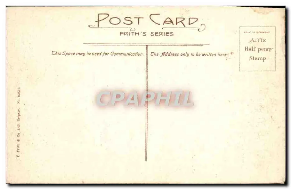 Cambridge, Queens' College, Cloister Court — Frith's Series, n° 14953 - Rückseite
