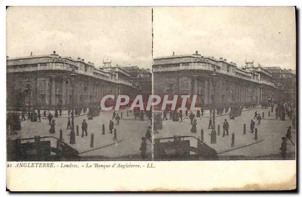 Londres - A Banca da Inglaterra - LL. - n°21 - Frente
