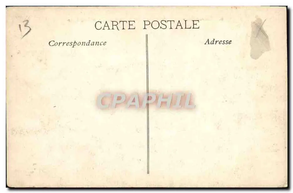 Marseille - Eingang zum Alten Hafen und Transbordeur — E.L. n°9 - Rückseite