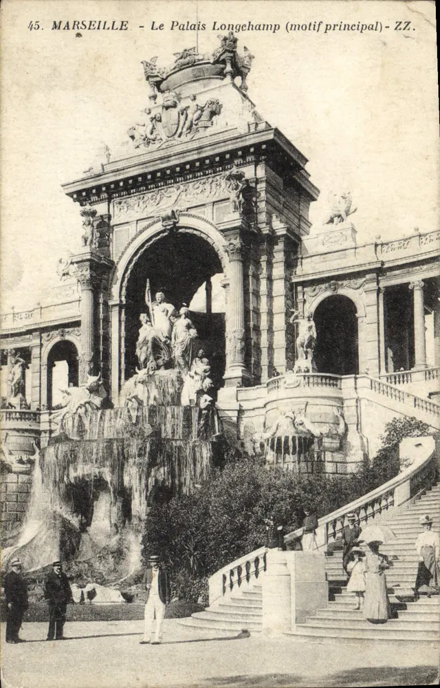Marselha - O Palácio Longchamp (motivo principal) - ZZ. - Frente