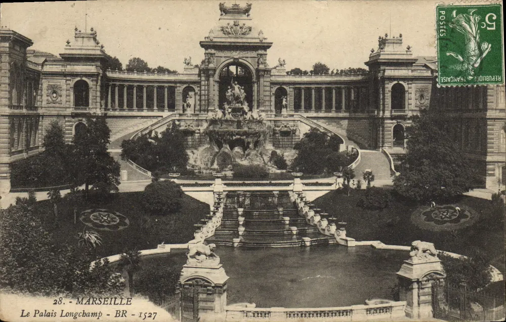 O Palácio Longchamp - Marselha - BR - 1527 - Frente