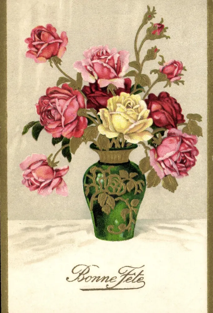 Bouquet van rozen — Goed gezondheid — Import, n° 6682 - Voorkant