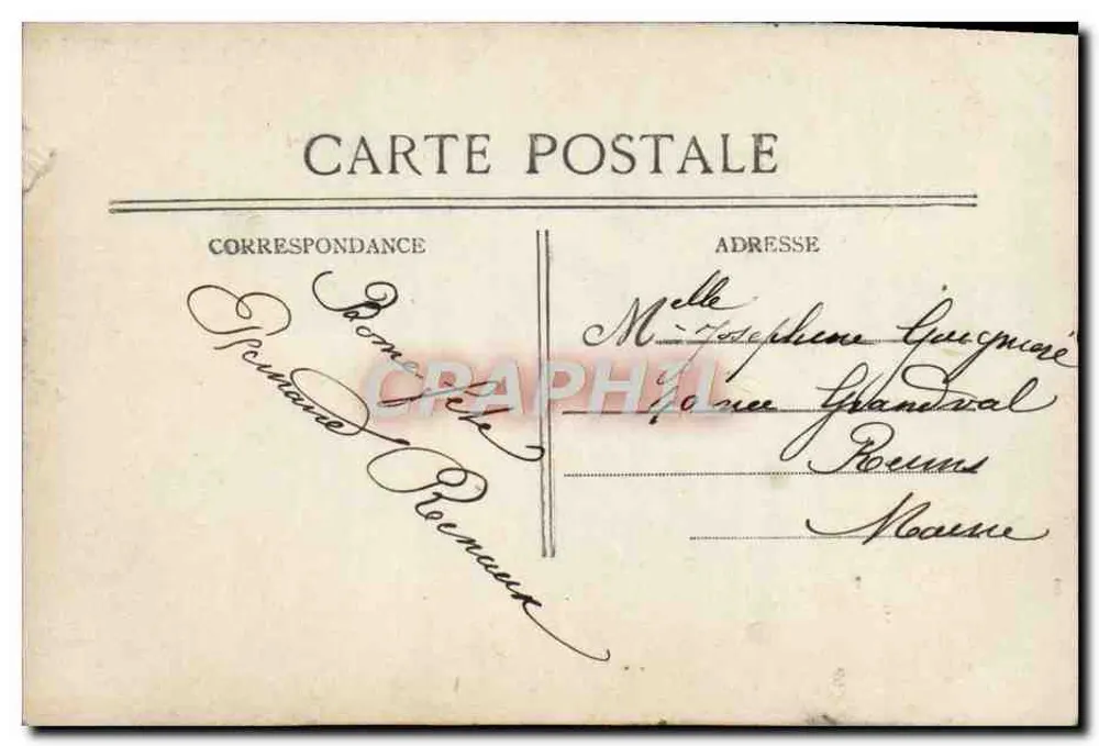 Deux enfants — scène décorée de fleurs — éditeur 'PARIS' n°338 - Verso