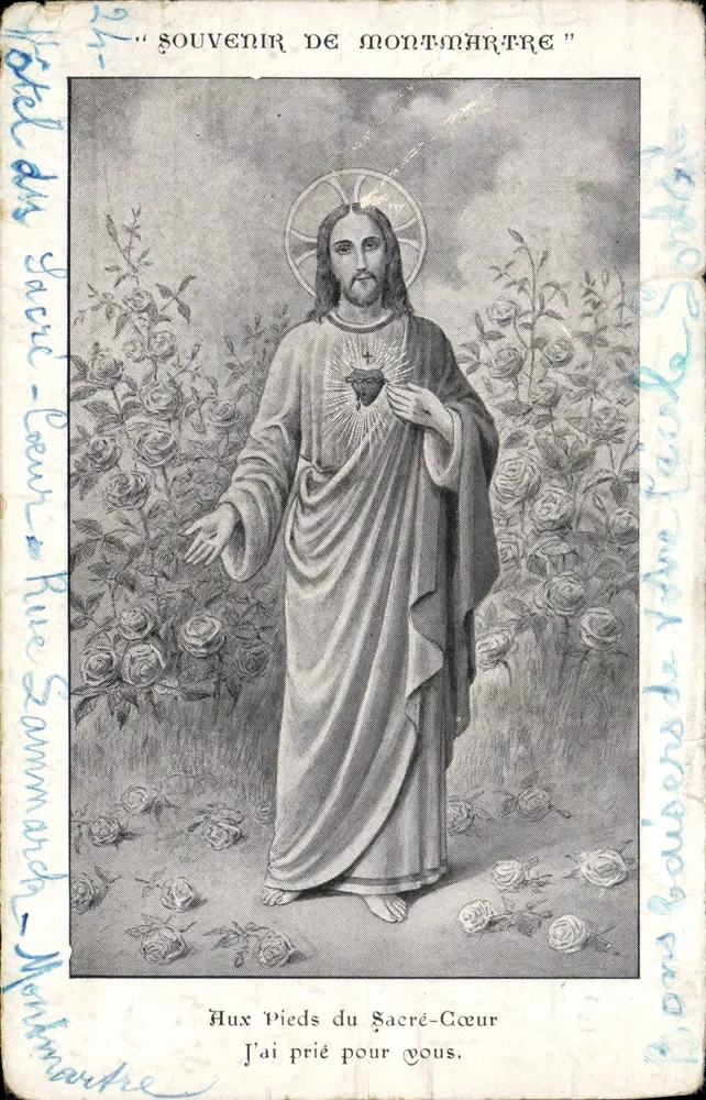 Jesus vom Heiligen Herzen — Erinnerung an Montmartre — Heraldic Art - Vorderseite