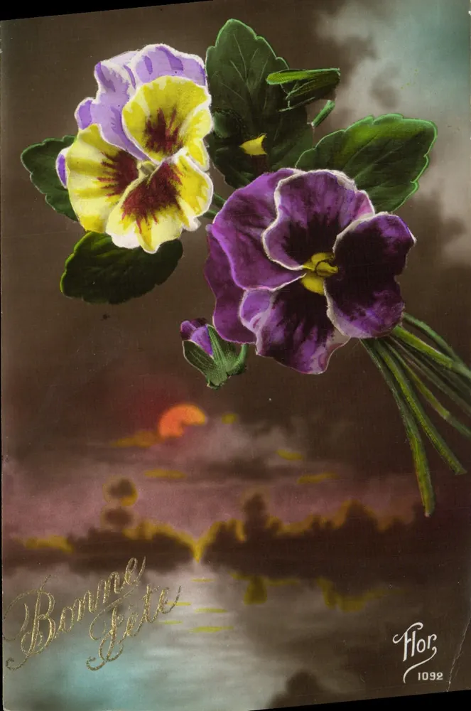 Pansy — Szczęśliwego Dnia — Flor, n°1092 - Awers