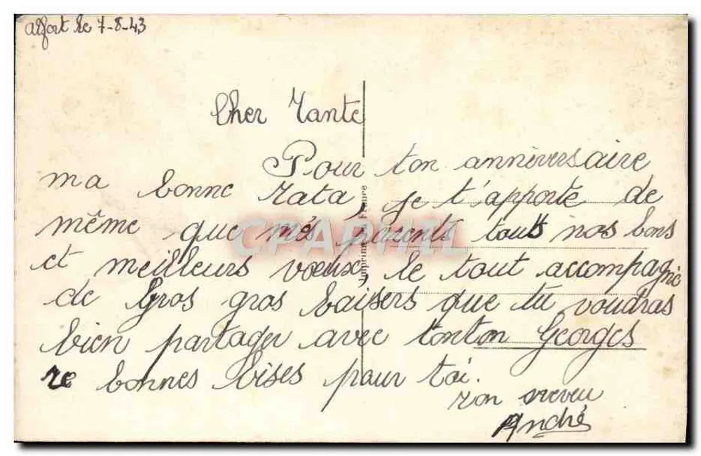 Criança com buquê de rosas — Aniversário — JC PARIS 532 - Verso