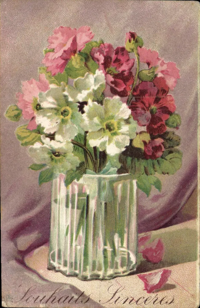 Flower Bouquet — Sincere Wishes — publisher not visible - Front
