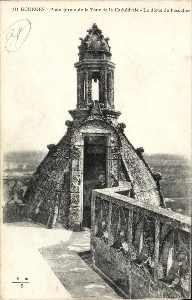 Bourges - Plattform der Kathedrale - Der Dom der Treppe - Vorderseite