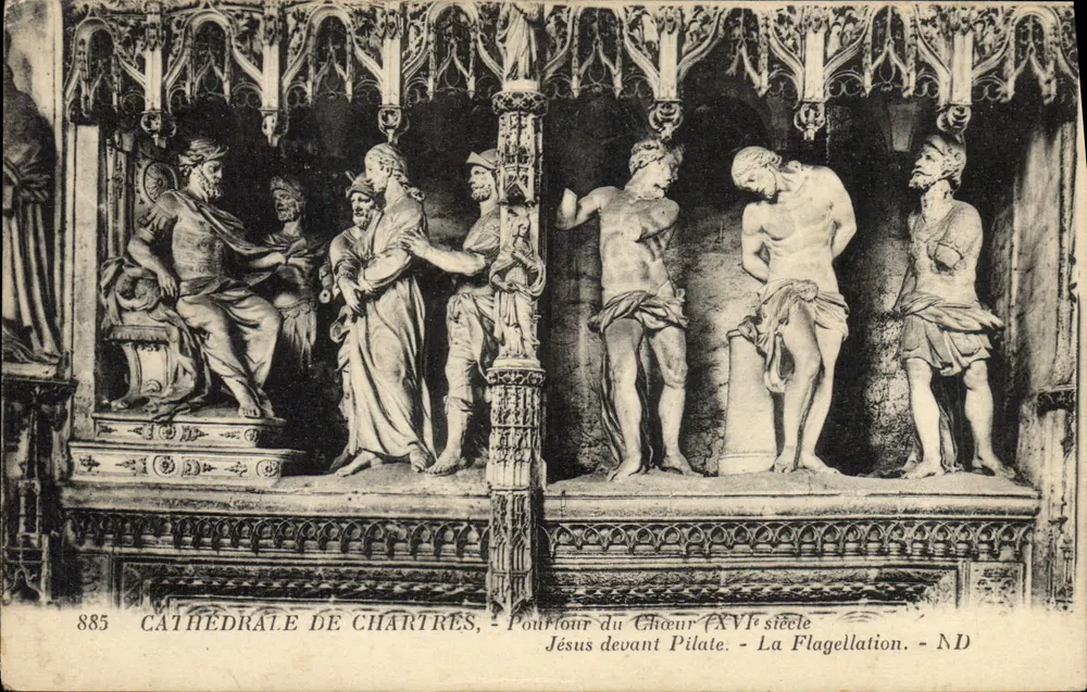 Kathedrale von Chartres — Umgebung des Chors (16. Jahrhundert) — Die Flagellation — ND - Vorderseite