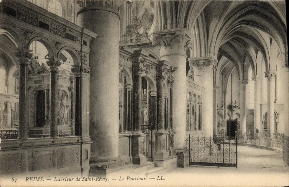 Reims — Innenraum der Kirche Saint-Rémy — Der Umkreis — LL. — n°87 - Vorderseite