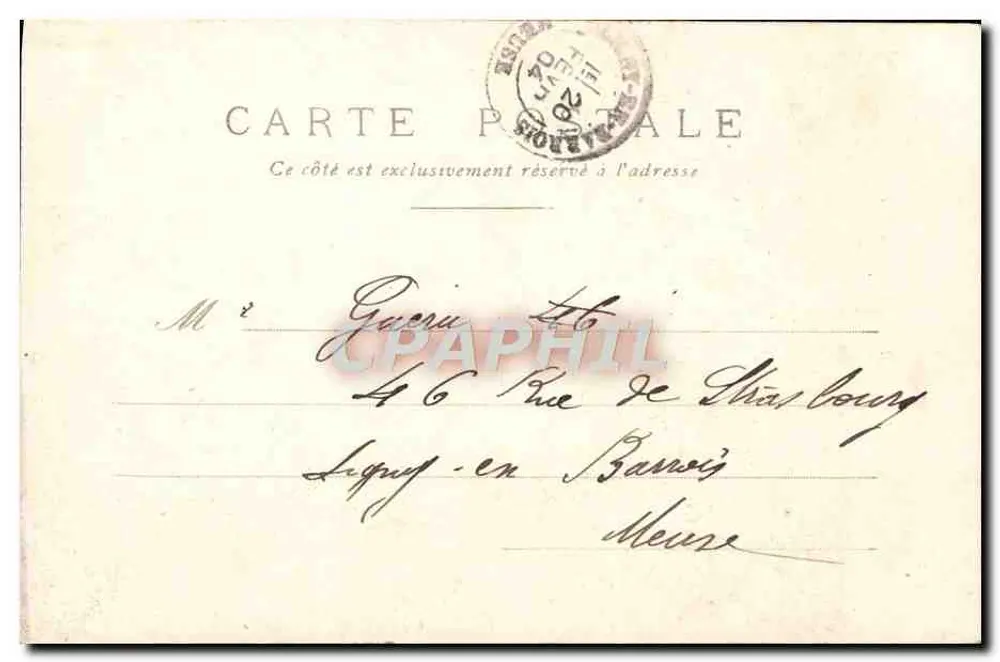 Le commis empresse ! — scène de mesure — éditeur non visible - Verso
