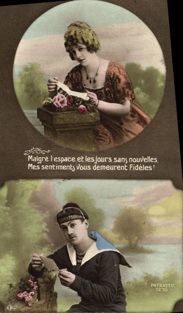 Treue der Liebe — Soldat und Frau — Patriotic 1270 - Vorderseite