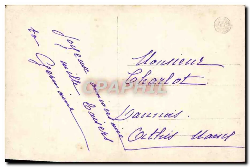 Niño en traje de marinero — sombrero ancho — editor desconocido, n.º de serie 772/5 - Reverso