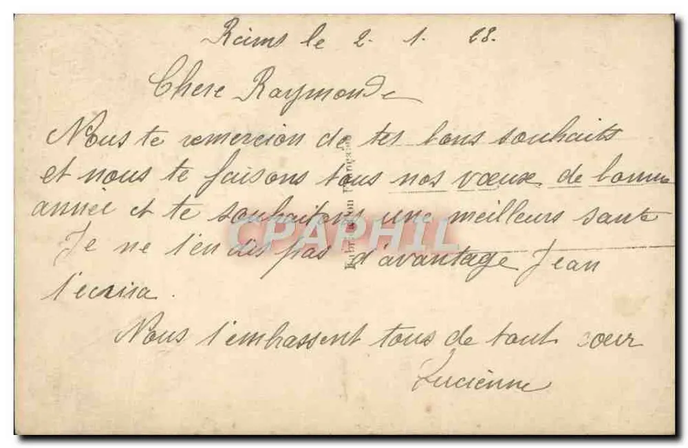 Junge Frau mit Hut und Pelz — Frohe Weihnachten — RP 1614 - Rückseite