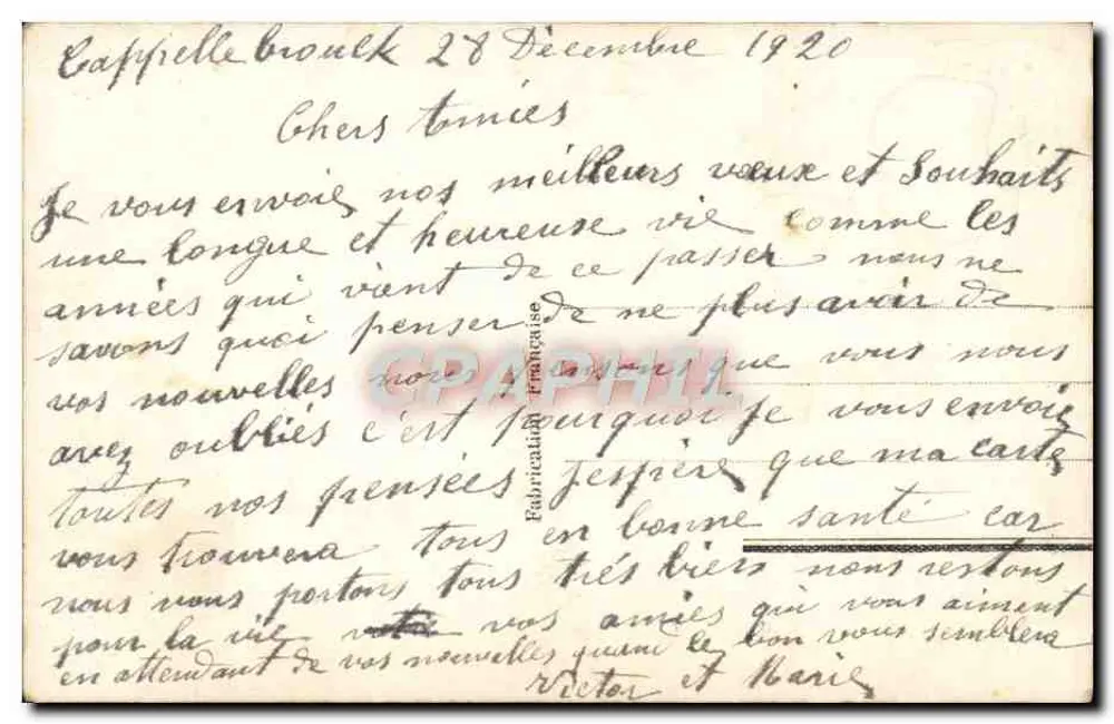 Arranjo de flores violetas e bagas — D.S.E.B. Paris 2204 - Verso
