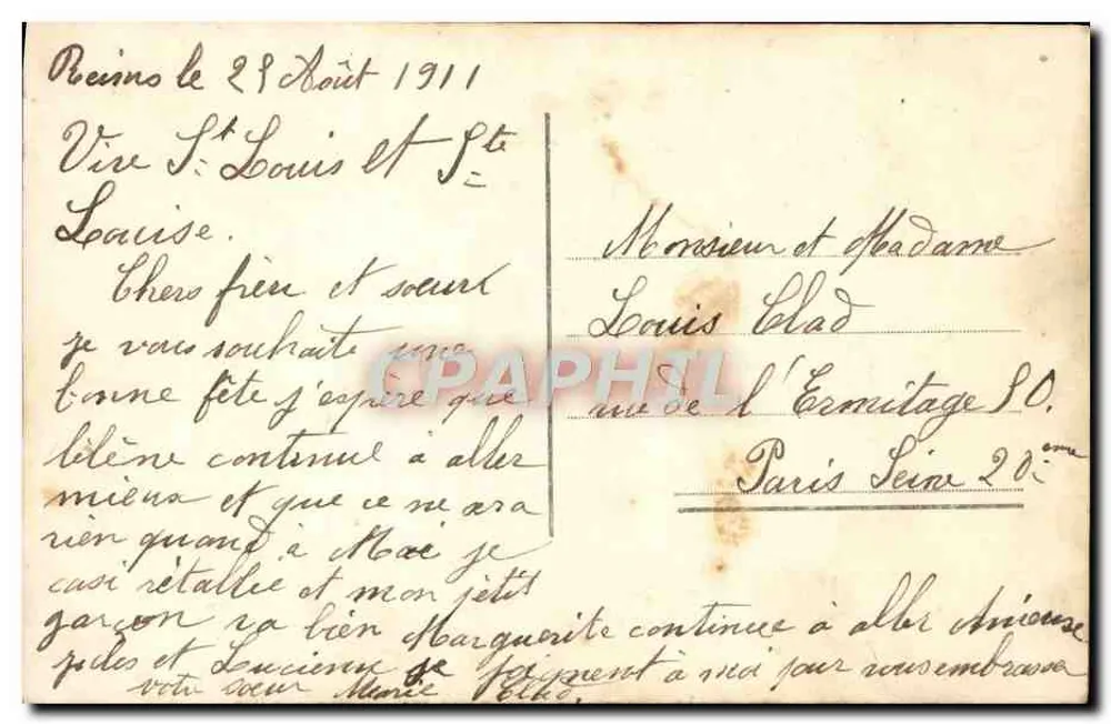 Jeune femme en robe fleurie tenant un bouquet de roses — Bonne Bonne, n° 2363 - Verso