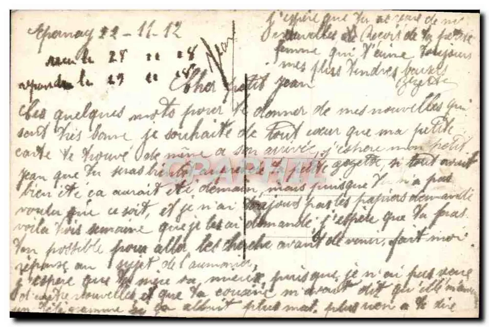 Jeune femme en robe légère — décor de fleurs — éditeur DIX n° 955g - Verso