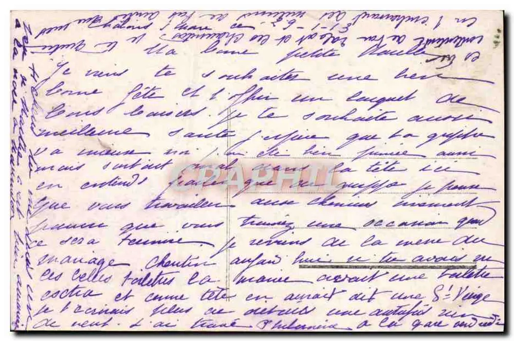 गुलाब और फूल का बुकेट - अच्छा जन्मदिन - आधुनिक पोस्टकार्ड संख्या 542 - पीछे