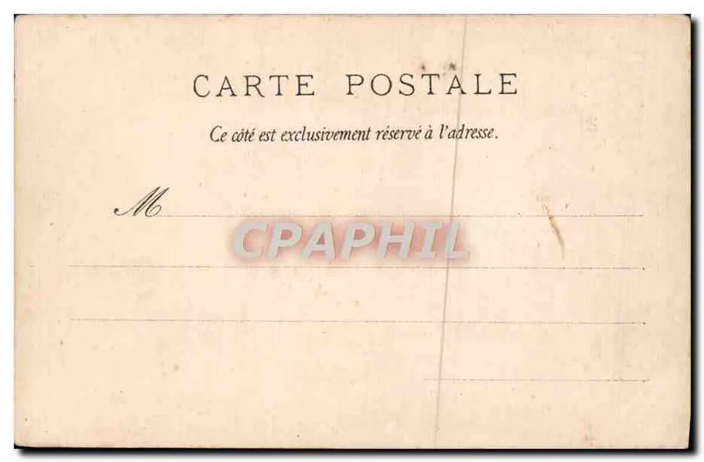 La Chaise à Porteurs — scène de rue avec carrosse et personnages en costume d'époque — éditeur D. RIM. EN LIMPOONT, TOUOUSE-PARIS, n° 6.0210 - Rückseite