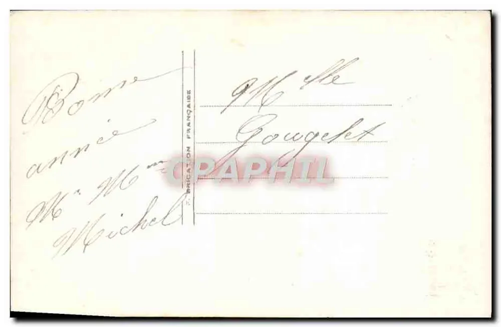 Jeune femme souriante — Bonne Année — Éditeur P. 235 - Verso