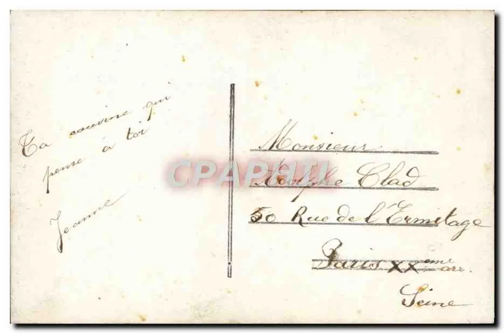 Jeune femme avec bouquet de roses — Bonne Année — Polo, n°325 - Verso