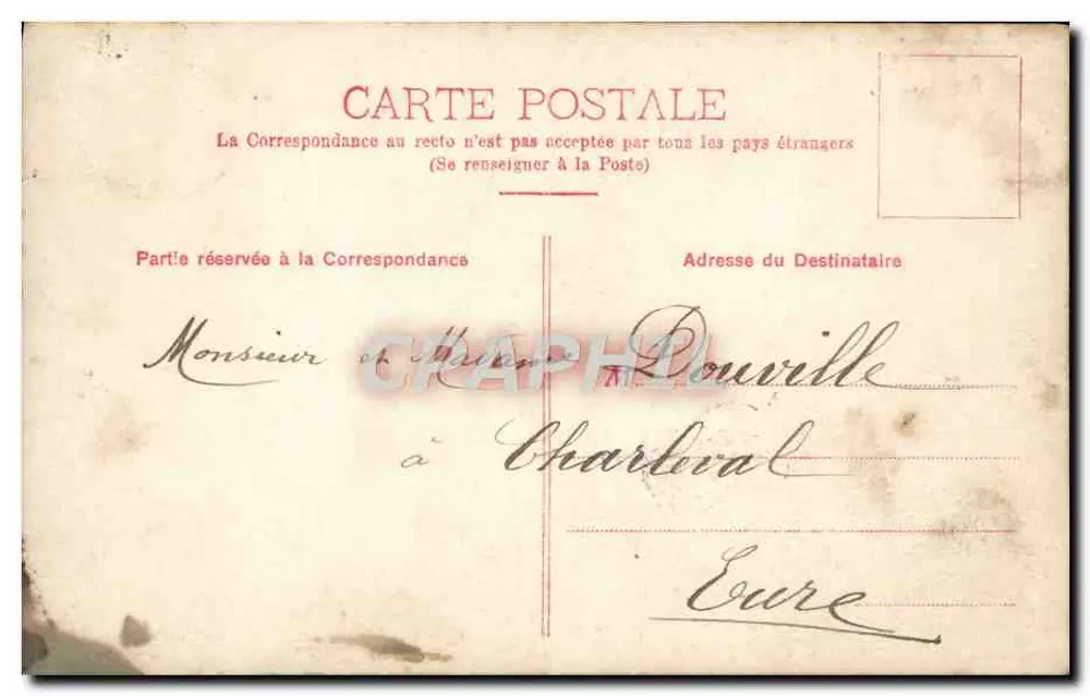 Fille souriante — carte postale avec timbre et texte 'De bons Baisers à tous' — éditeur non visible - Verso