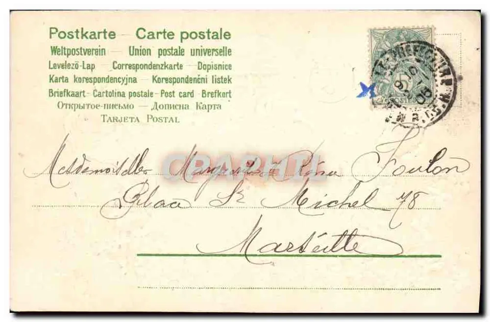 Zwei Engel, die mit einer Uhr spielen — Ehrliche Wünsche — Universelle Karte - Rückseite