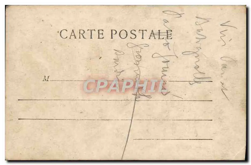 Femme souriante — décor de trèfles et roses — éditeur J.K. - Verso