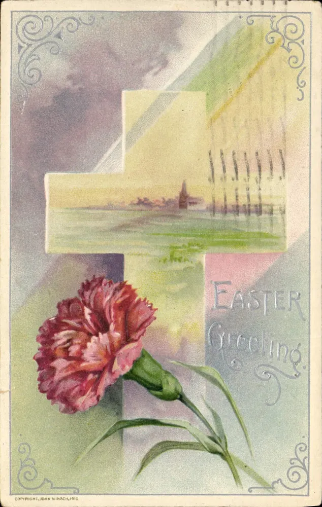 ईस्टर के फूल — क्रॉस और दृश्य — जॉन विंसच, 1910 - आगे